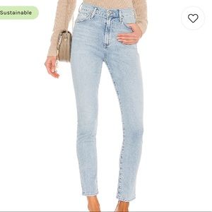 Nearly brand new size 25 Citizens of Humanity Olivia high rise jeans light wash